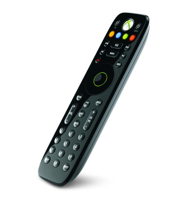 Xbox 360 Media Remote Angled Left