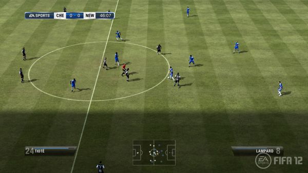 FIFA12: Xbox 360 telecam with hud