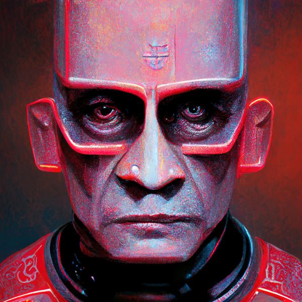Prompt used: robot style Red Dwarf Kryten
