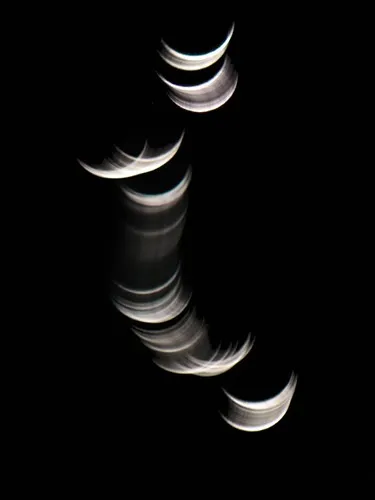 a dancing cresent moon