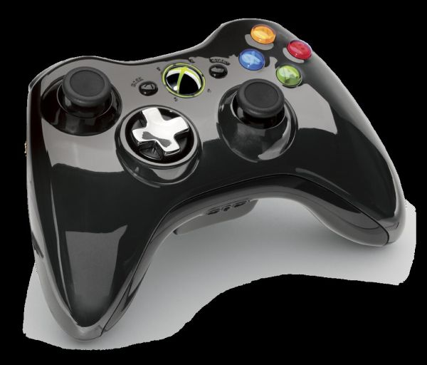 Xbox 360 Special Edition Chrome Series Black Wireless Controller