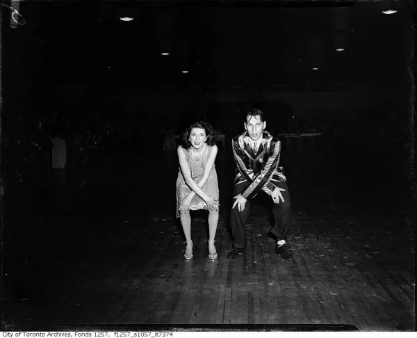 Couple dancing, Maple Leaf Gardens