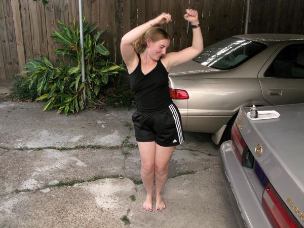 Ok... you have GOT to hear the story of why my Girlfriend is dancing. I can't give it up here, she's too shy for me to say it. So you'll have to click on the picture and read the full description for the story. But it involves Sarah,...