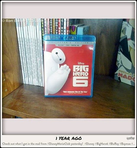 A year ago today from #Timehop. #Disney #DisneyMovieClub #BigHero6 #Baymax #BluRay