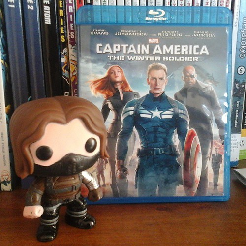 A picture I forgot to take last week when my #Funko #WinterSoldier arrived. Posing with my #CaptainAmericaTheWinterSoldier #BluRay. #Marvel #toy #toyphotography #toycrewbuddies #toyunion #toygroup_alliance #like #like4like #likeforlike #likesforlikes #F
