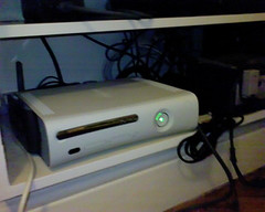 Xbox 360 on the console shelf