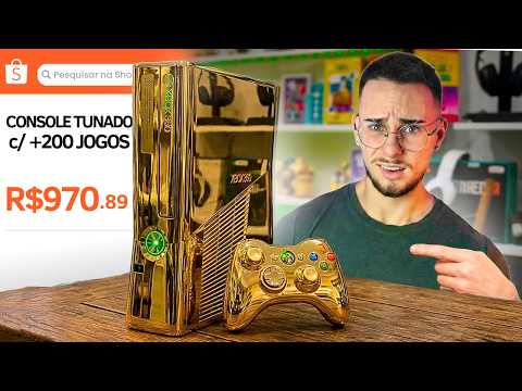 Comprei um XBOX TUNADO com +200 JOGOS na SHOPEE!!! (me Arrependi?)