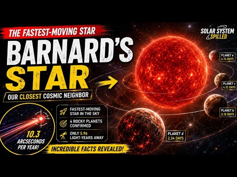 Barnard’s Star: The Fastest-Moving Star Near Earth 🚀 | 4 Hidden Planets Discovered! #barnardsstar