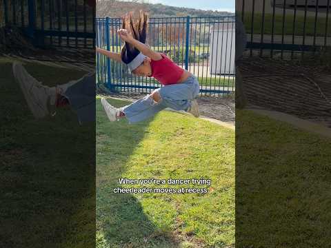 Props to cheerleaders, this is hard!! Haha #cheer #cheerleader #dancer #dance #recess