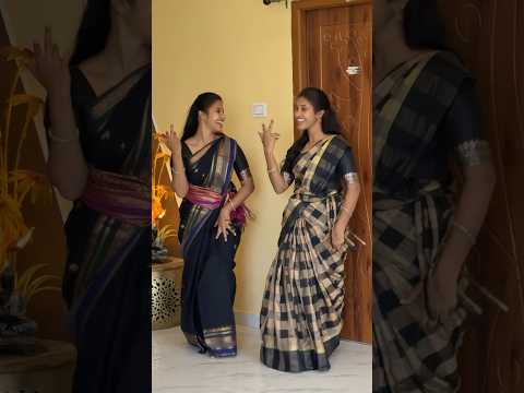 🫠We love to wear our mom’s saree for the trend❤️ | Dang dang | Dance | Rubi Rubisee dance